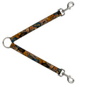 Dog Leash Splitter - Cali License Plates Stacked Vintage