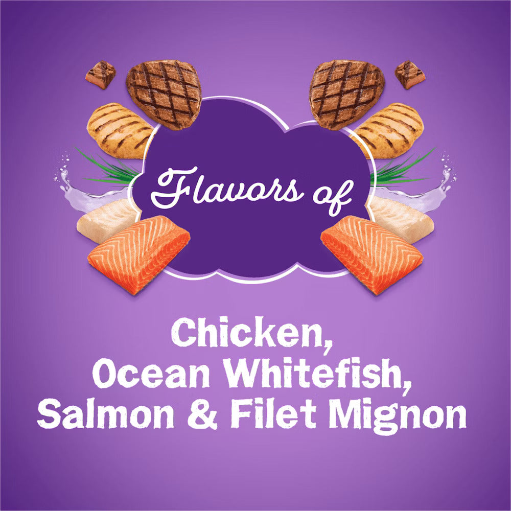 Friskies Surfin' & Turfin' Favorites With Flavors of Chicken, Ocean Whitefish, Salmon & Filet Mignon Dry Cat Food